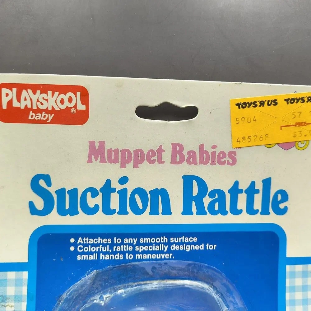 Playskool Baby Muppet Babies Miss Piggy Suction Rattle Vintage 1986